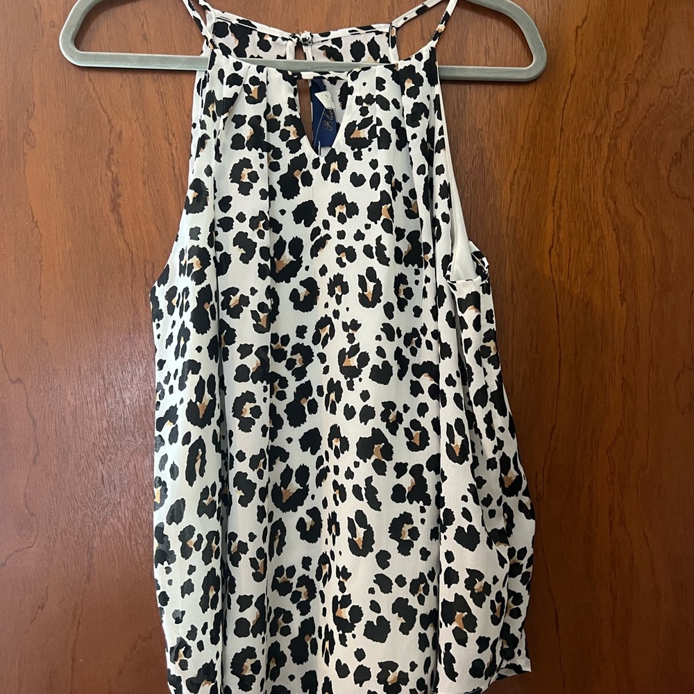 Leopard Print Sleeveless Top